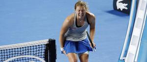 Brennen im Oberschenkel. Zum Schluss des Achtelfinal-Matches bei den Australian Open konnte sich Friedsam kaum noch auf den Beinen halten.