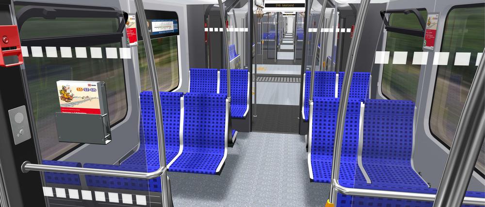 Nicht im Bild, aber ebenfalls neu: Die komplette S-Bahn wird - endlich - klimatisiert sein.