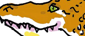 Gefährlich: Hechtalligator.