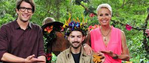 Menderes Bagci (Mitte), der ewige DSDS-Kandidat, gewinnt die RTL-Show "Ich bin ein Star - Holt mich hier raus".