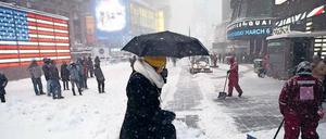 Grau in Weiß. Die Ostküstenbewohner müssen weiterhin mit Behinderungen rechnen.