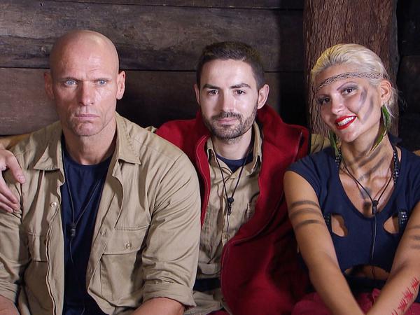 Die Finalisten: Thorsten Legat (links), Menderes Bagci und Sophie Wollersheim. Am Ende gewinnt der ewige DSDS-Kandidat Bagci.