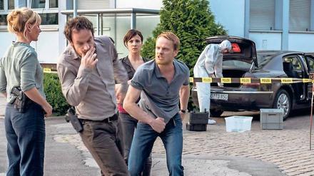 Angenockt: Der Dortmunder "Tatort"-Kommissar Peter Faber (Jörg Hartmann, links) und sein Kollege Daniel Kossik (Stefan Konarske) werden wohl keine Freunde mehr.