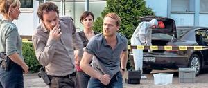 Angenockt: Der Dortmunder "Tatort"-Kommissar Peter Faber (Jörg Hartmann, links) und sein Kollege Daniel Kossik (Stefan Konarske) werden wohl keine Freunde mehr.