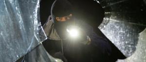 Ein fiktiver Einbrecher.