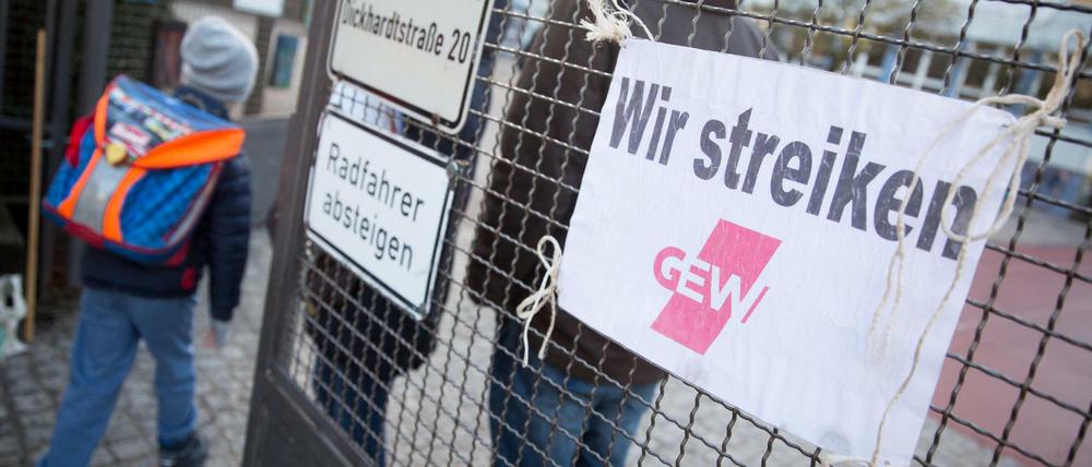 An den Schulen wird wieder gestreikt.