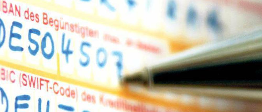 Angst vorm Zahlendreher. Viele Verbraucher scheuen die neue Iban-Nummer, weil sie so lang ist.