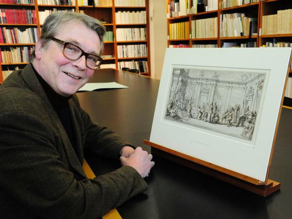 „Wenn Blut daran klebt, dürfen wir es nicht behalten.“ Heinrich Schulze Altcappenberg, Direktor des Kupferstichkabinetts, mit restitutiertem Werk.