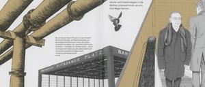 Nebenher von irdischer und metaphysischer Welt: Eine Doppelseite aus dem besprochenen Buch.