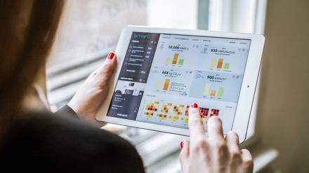 Die Visualisierung von Energieverbrauchsdaten gehört zum Service von SmartB. 
