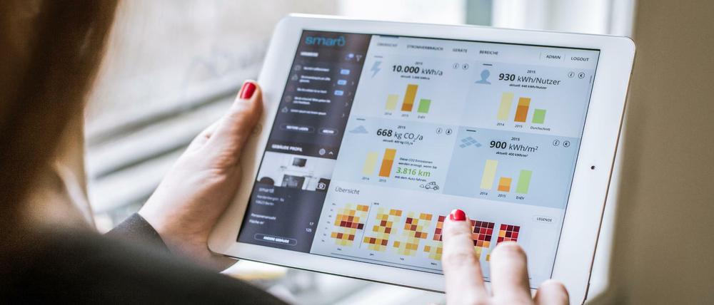 Die Visualisierung von Energieverbrauchsdaten gehört zum Service von SmartB. 