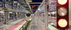 Die neue Wartungshalle. 