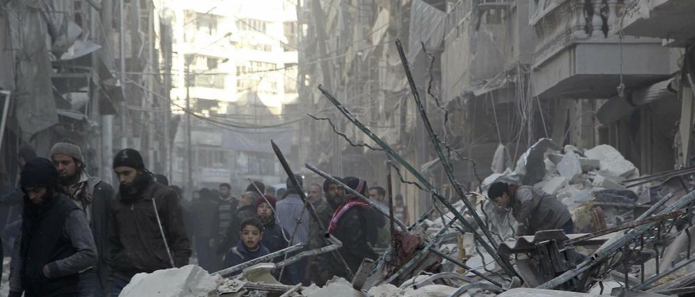 Die Kämpfe im nordsyrischen Aleppo gehen weiter.