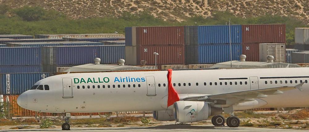 Ein Flugzeug der Daallo Airlines.