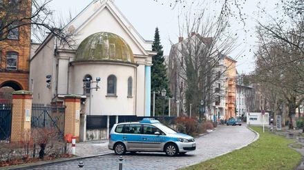 Geschützt. Synagogen werden in Berlin rund um die Uhr bewacht. 