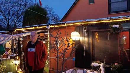 Sein Lebensmittelpunkt. Klaus Meißner hat seit 1958 als einziger Dauerbewohner ein Haus in der Kolonie Oeynhausen.