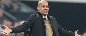 Münchens Trainer Pep Guardiola erregt sich über den Maulwurf beim FC Bayern.