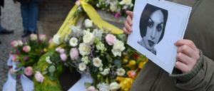 Gedenken an für Hatun Sürücü. 
