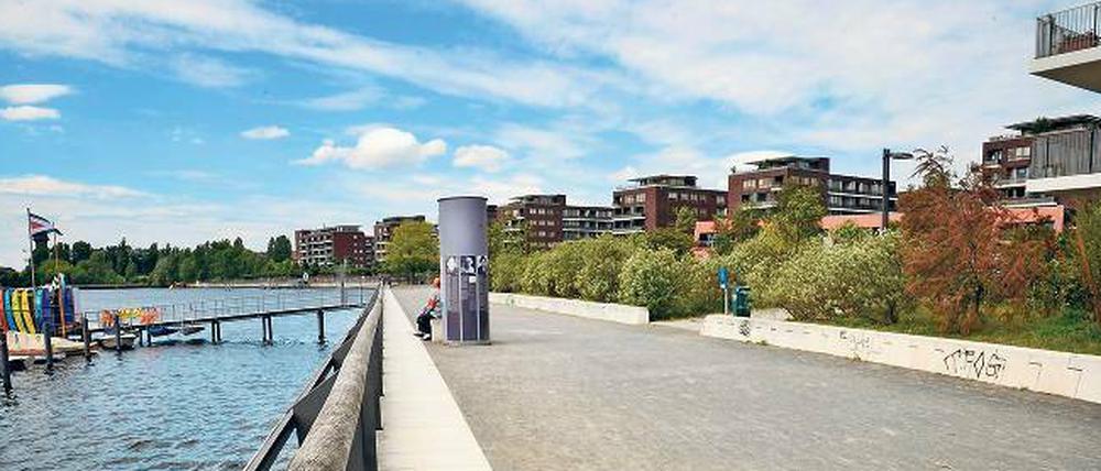 Da ist doch noch Platz! Die Neubauten an der Rummelsburger Bucht tragen dazu bei, dass die Gegend eine der am stärksten wachsenden in Berlin ist.