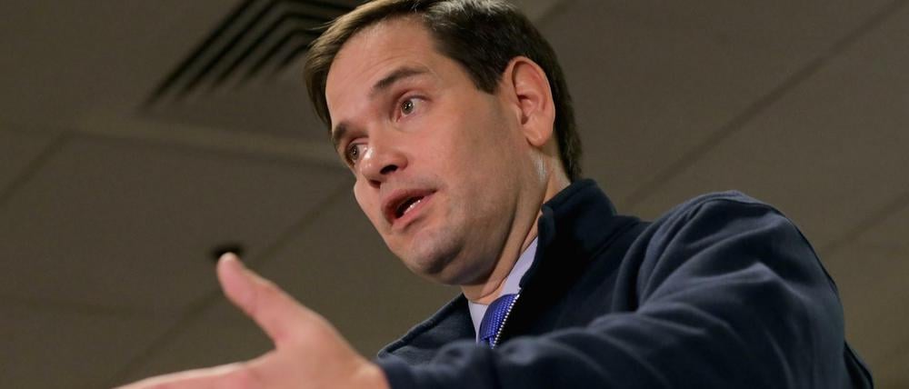 Marco Rubio ist Donald Trump bei den Vorwahlen der Republikaner in den USA immer dichter auf den Fersen.