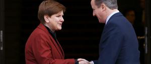 Die polnische Regierungschefin Beata Szydlo und ihr britischer Amtskollege David Cameron bei ihrem Treffen in Warschau am vergangenen Freitag.