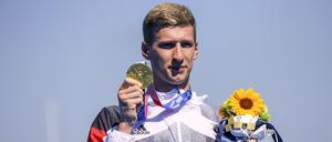 Bei den Olympischen Spielen in Tokio holte Florian Wellbrock die Goldmedaille im Freiwasser.