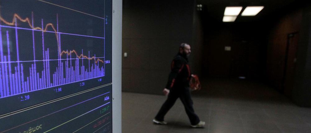 Nervöse Märkte. Nach dem Dax-Absturz am Montag, krachte es am Dienstag auch in Tokio und Athen.
