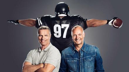 Football auf Sat1: Mit Frank Buschmann (re.) und Jan Stecker