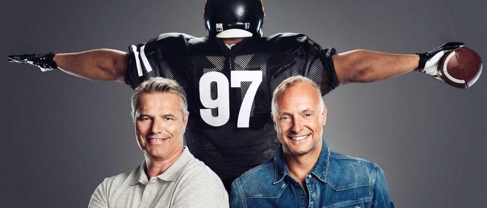 Football auf Sat1: Mit Frank Buschmann (re.) und Jan Stecker