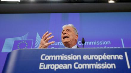 EU-Migrationskommissar Dimitris Avramopoulos am Mittwoch in Brüssel.