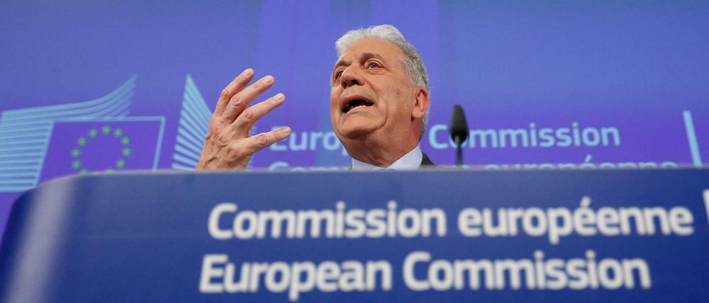 EU-Migrationskommissar Dimitris Avramopoulos am Mittwoch in Brüssel.