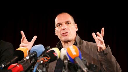 Yanis Varoufakis am Dienstag in Berlin. 