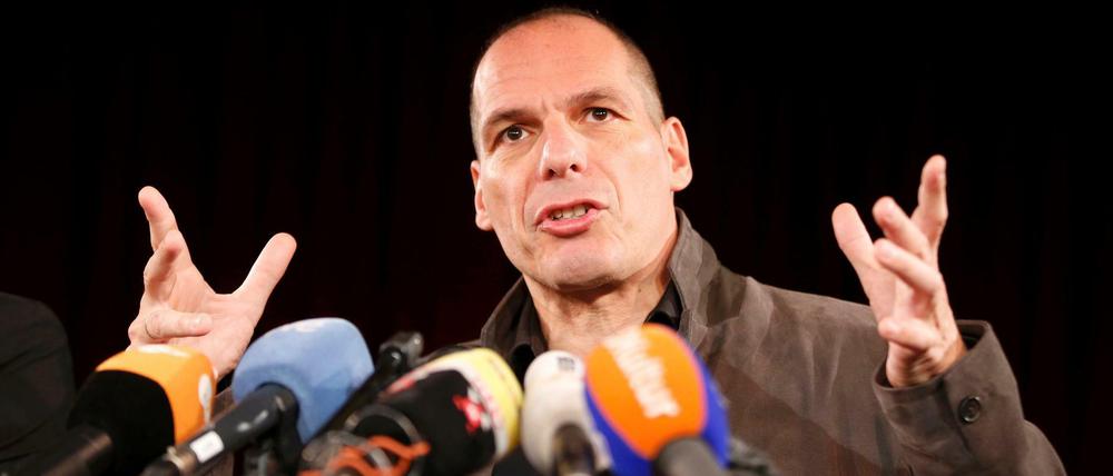 Yanis Varoufakis am Dienstag in Berlin.