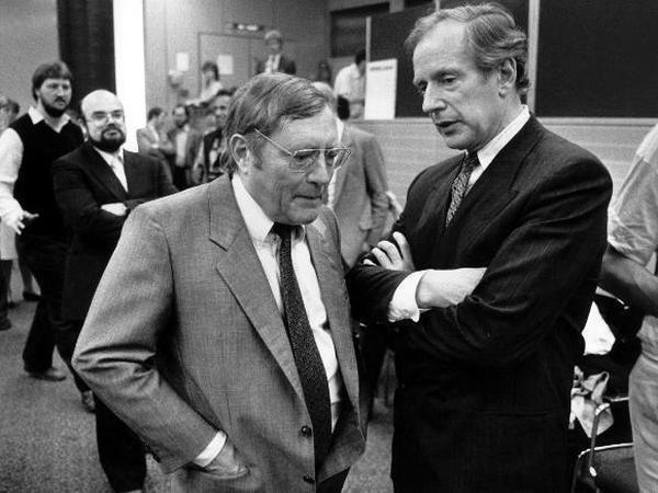 Rudolf Augstein (links, hier mit Klaus von Dohnanyi).