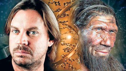 Der Mensch und sein Urahn. Spuren des genetischen Einflusses des ausgestorbenen Neandertalers (rechts) finden sich bei Europäern und Asiaten.