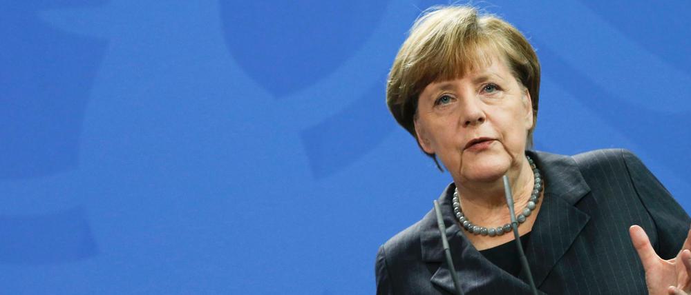 Angela Merkel und die Flüchtlingsdebatte.