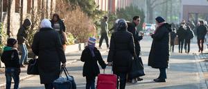 Flüchtlinge vor dem LaGeS