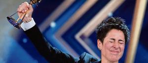 Dunja Hayali bei der Verleihung der "Goldenen Kamera", die ZDF-Journalistin wurde in der Kategorie "Beste Information" ausgezeichnet