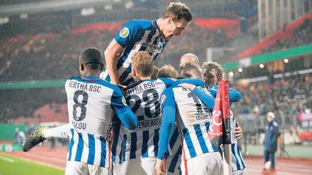 Weiter, weiter, immer weiter. Der Sieg in Nürnberg im Dezember ließ Hertha überwintern im Pokal.