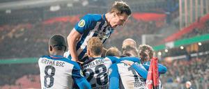 Weiter, weiter, immer weiter. Der Sieg in Nürnberg im Dezember ließ Hertha überwintern im Pokal.