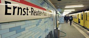Der U-Bahnhof Ernst-Reuter-Platz an der Linie U2, deren Tunnel nun weiter saniert werden.