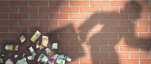 Auf der Flucht. Weil Banken bei großen Summen schnell Verdacht schöpfen, spielt Bargeld in der organisierten Kriminalität mittlerweile eine untergeordnete Rolle. Foto: O. Boehmer / Fotolia