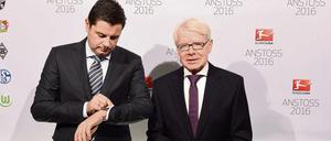 DFL-Ligapräsident Reinhard Rauball (rechts) und DFL-Geschäftsführer Christian Seifert haben große Pläne.