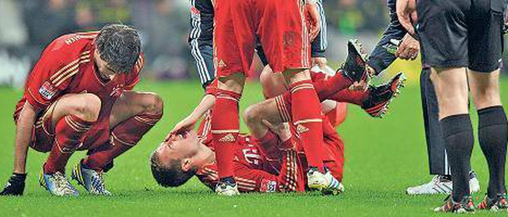Wiederholungsopfer. Holger Badstuber hat sich in seiner Karriere bereits fünf schwere Verletzungen zugezogen. Die aktuelle Saison ist für den Münchner wegen eines Knöchelbruchs beendet. Foto: dpa/Müller