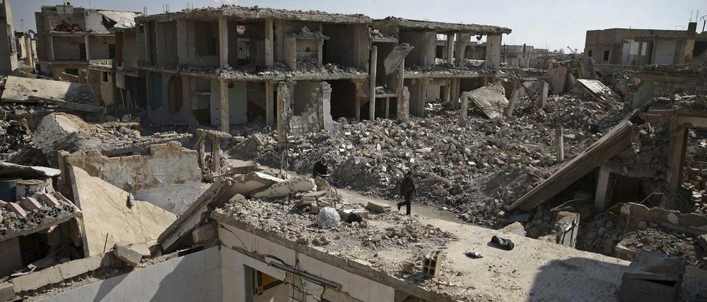 Verwüstetes Land: Menschen sterben in Syrien nicht nur bei Angriffen, sondern auch wegen mangelnder Versorgung mit Trinkwasser, Essen und Medizin. 