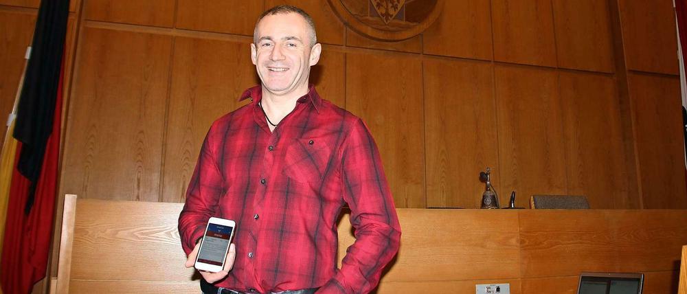 Der Bezirksverordnete Emilio Paolini entwickelte die Spandau-App.