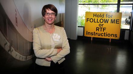 Gundula Bavendamm im Alliierten-Museum.