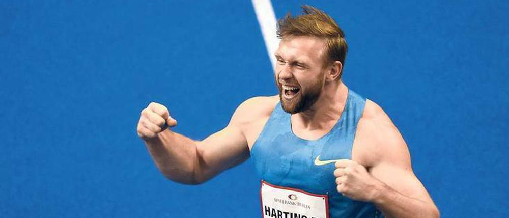 Der alte Mann kann’s noch. Robert Harting feierte beim Istaf Indoor in Berlin ein emotionales Comeback.