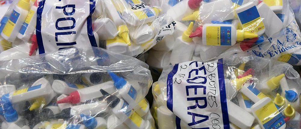 Die australische Polizei meldet einen der größten Drogenfunde in der Geschichte des Landes.