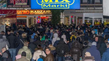 Demonstration von Russlanddeutschen in Berlin.